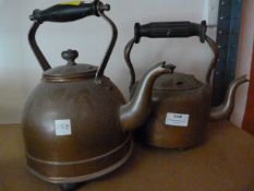 Two Vintage Electric Copper Kettles