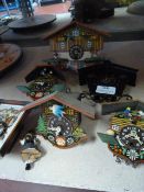 Six Assorted Miniature Clocks