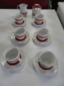 Kromaster Tea Set Comprising Six Cups & Saucers, M