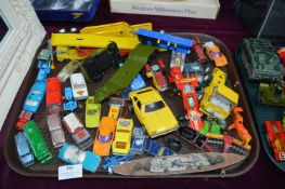 Assorted Playworn Diecast Vehicles Including Match