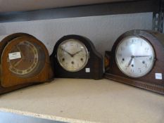 Two Westminster Chimes and One Other Vintage Mantel Clocks