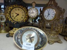 Four Assorted Clocks