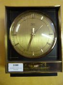 Retro Brushed Brass Mantel Clock