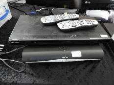 Sony DVD Player and a Sky Box