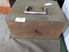 Vintage Metal Safe Box