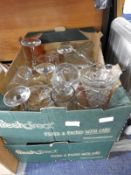 Two Boxes of Glassware