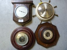Four Vintage/Retro Barometers