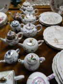 Twelve Small Collectible Teapots