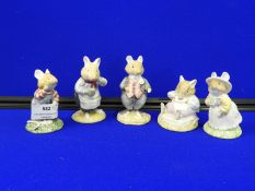 Five Royal Doulton Brambly Hedge Collection Mice