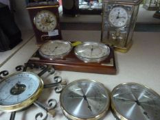 Mixed Lot of Clocks and Barometers