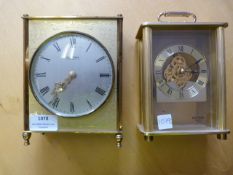 Two Battery Operated Carriage Clocks