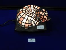 Tiffany Style Glass Lamp in the Form of a Sleeping