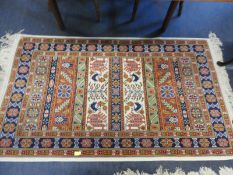 Red & Blue Decorative Rug 5'2" x 3'