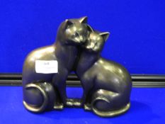 Resin Ornament of Two Cats