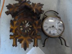 Reproduction Cuckoo Clock and a Novelty Battery Operated Clock