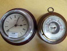 Barometer and a Battery Operated Wall Clock