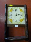 Reproduction Wall Clock with Tapestry Face