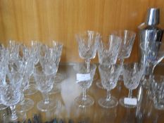Selection of Cut Glass Wine Glasses