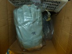 36 Pairs of Blue Plastichrome Rubberised Gloves