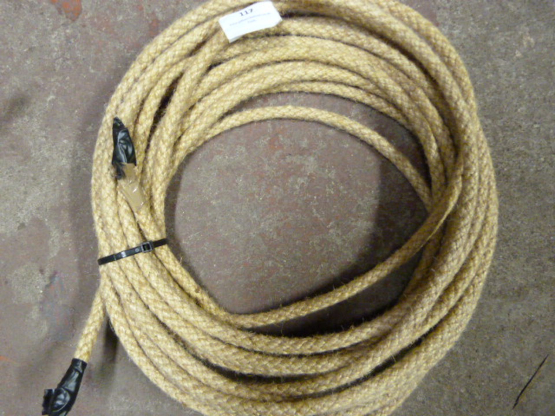 10m Length of Wire Covered with Rope