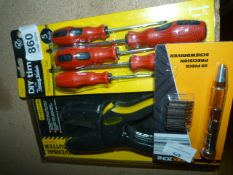 Workzone Universal Cutter, Set of Screwdrivers and