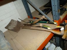 Five Garden Tools; Shovel, Fork, Pruners, and Lopp