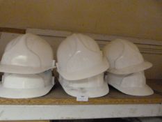 6 White Hardhats