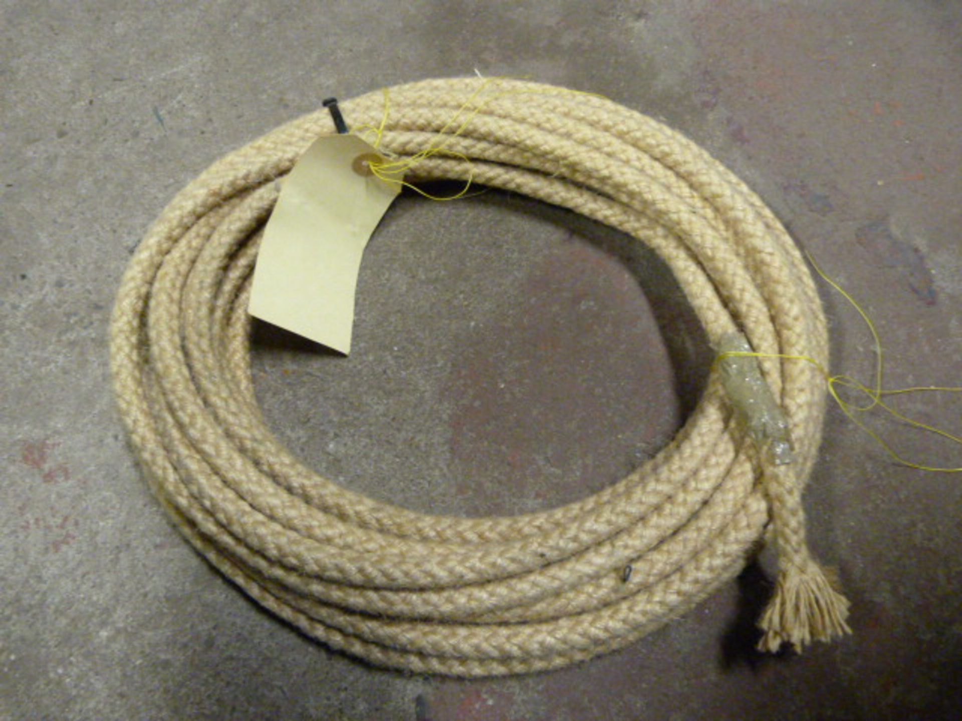 9m Length of Wire Covered with Rope