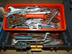 Toolbox Containing Assorted Ring and Combination S