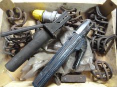 *Box of Heavy Duty Clamps and Decorative Iron Fini