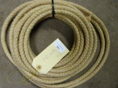 10m Length of Wire Covered with Rope