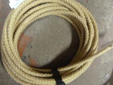 10m Length of Wire Covered with Rope