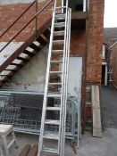 *Set of 39 Tread Aluminium Triple Extending Ladders