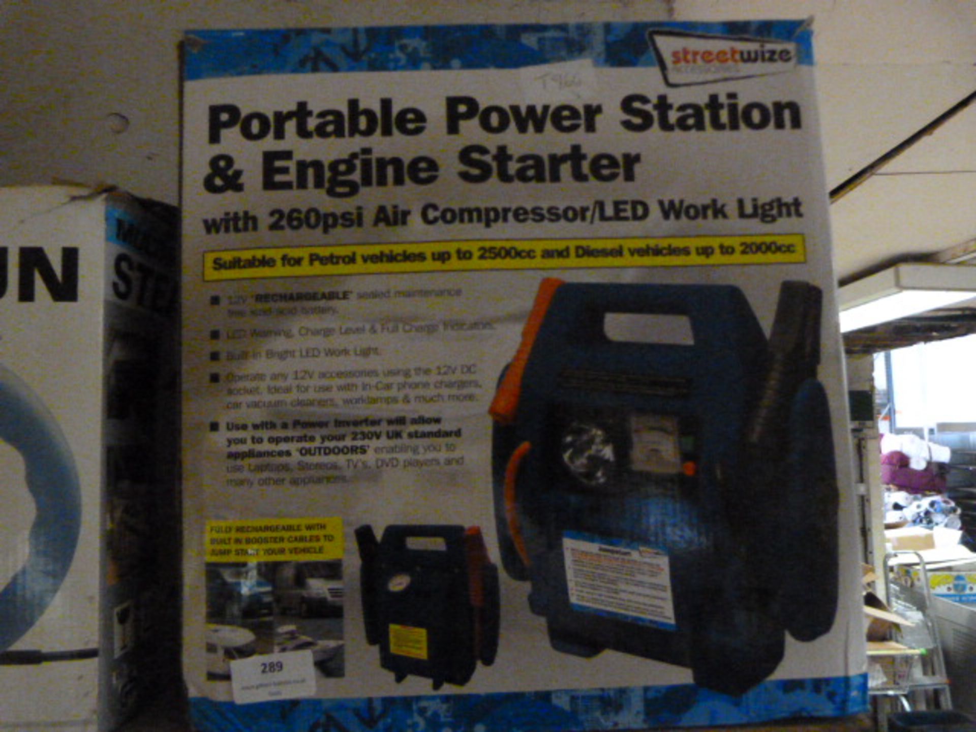 Portable Power Station with Engine Starter and Int