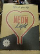 Box of Four LED Neon Signs