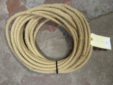 10m Length of Wire Covered with Rope