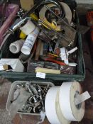 Box Containing Assorted Plumbing Accessories, Doub