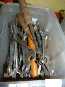 Box of Combination and Open Ended Spanners