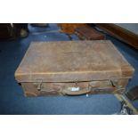 Vintage Leather Suitcase