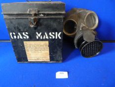1959 Gas Mask in Tin