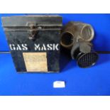 1959 Gas Mask in Tin