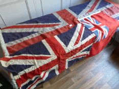 Small Red Ensign Flag and Two Union Jacks