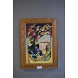 Moorcroft Limited Edition Framed Porcelain Plaque