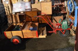 Colwood Inter Row General Cultivator with Villers Engine and Seated Wooden Trailer