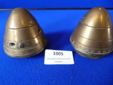 Two Artillery Shell Timers/Fuses