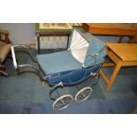 Vintage Toy Pram with Metal Body