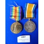 WWI Medal Pair to 41060 Private H. C. Faithful Scottish Rifles