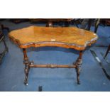 Late Victorian Walnut Inlaid Hall Table