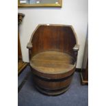 Oak Barrel Chair