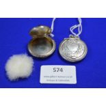 Two Hallmarked Sterling Silver Miniature Compacts - Birmingham 1919 ~16g gross